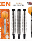SHOT ZEN DOJO SOFT TIP DART SET - 80% TUNGSTEN BARRELS
