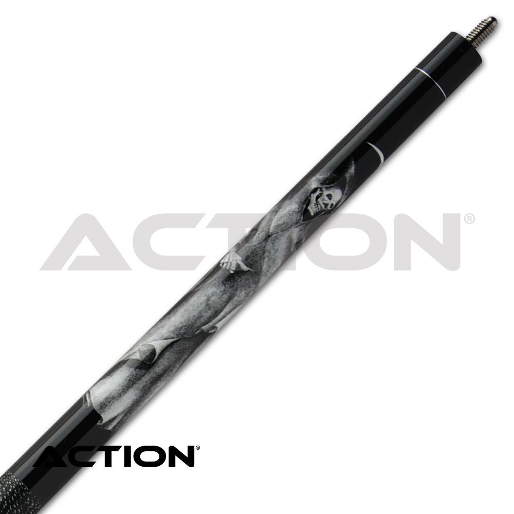 ACTION ADVENTURE POOL CUE ADV101 BLACK REAPER 19OZ 13MM