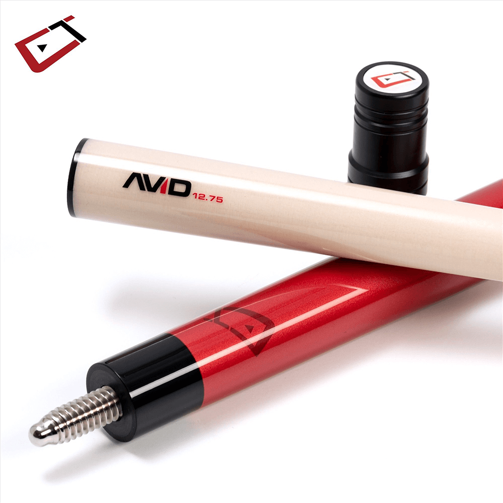 AVID CHROMA CRIMSON POOL CUE NO WRAP 12.75MM 19OZ