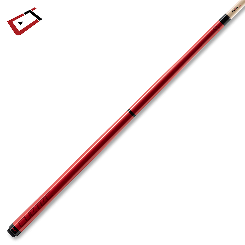 AVID CHROMA CRIMSON POOL CUE NO WRAP 12.75MM 19OZ