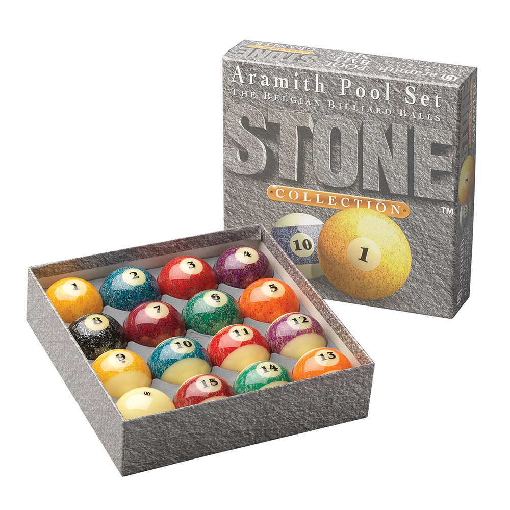 ARAMITH STONE POOL BALL SET - 2 1/4″