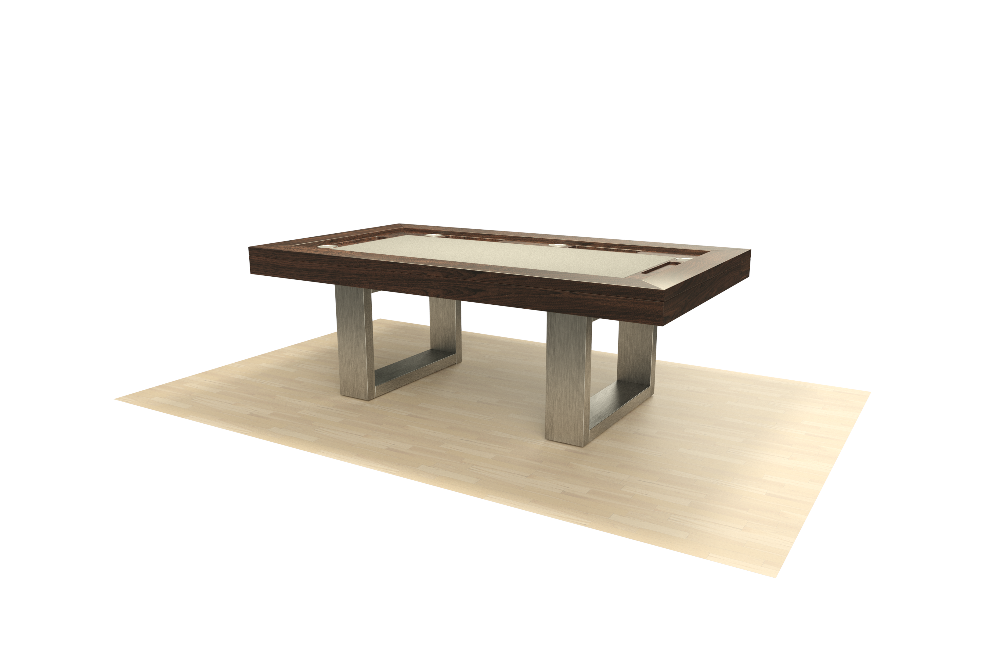 TABLE DE JEUX RECTANGULAIRE BRIDGE STAINLESS