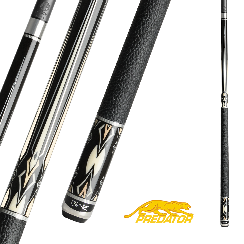 PREDATOR BUTT BLAK 2 EBONY BLACK/PATTERNS UNI-LOC LEATHER WRAP (SHAFT NON INCLUDED)