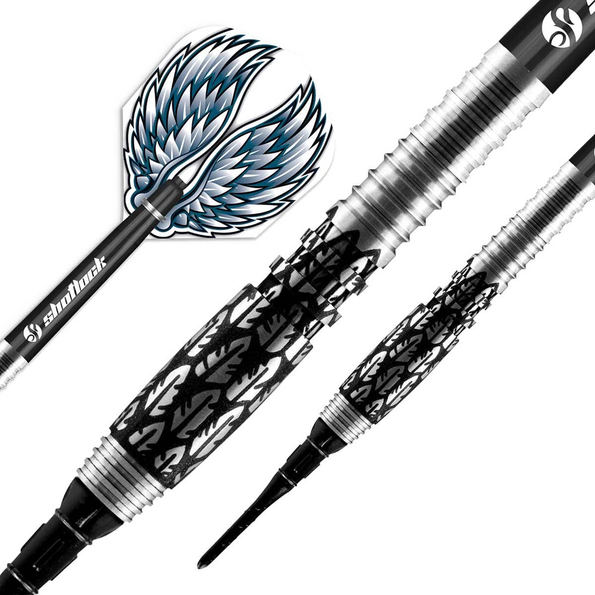 FLÉCHETTES SHOT BIRDS OF PREY KITE EMBOUT SOUPLE - 20GM BARREAUX EN TUNGSTÈNE À 80%