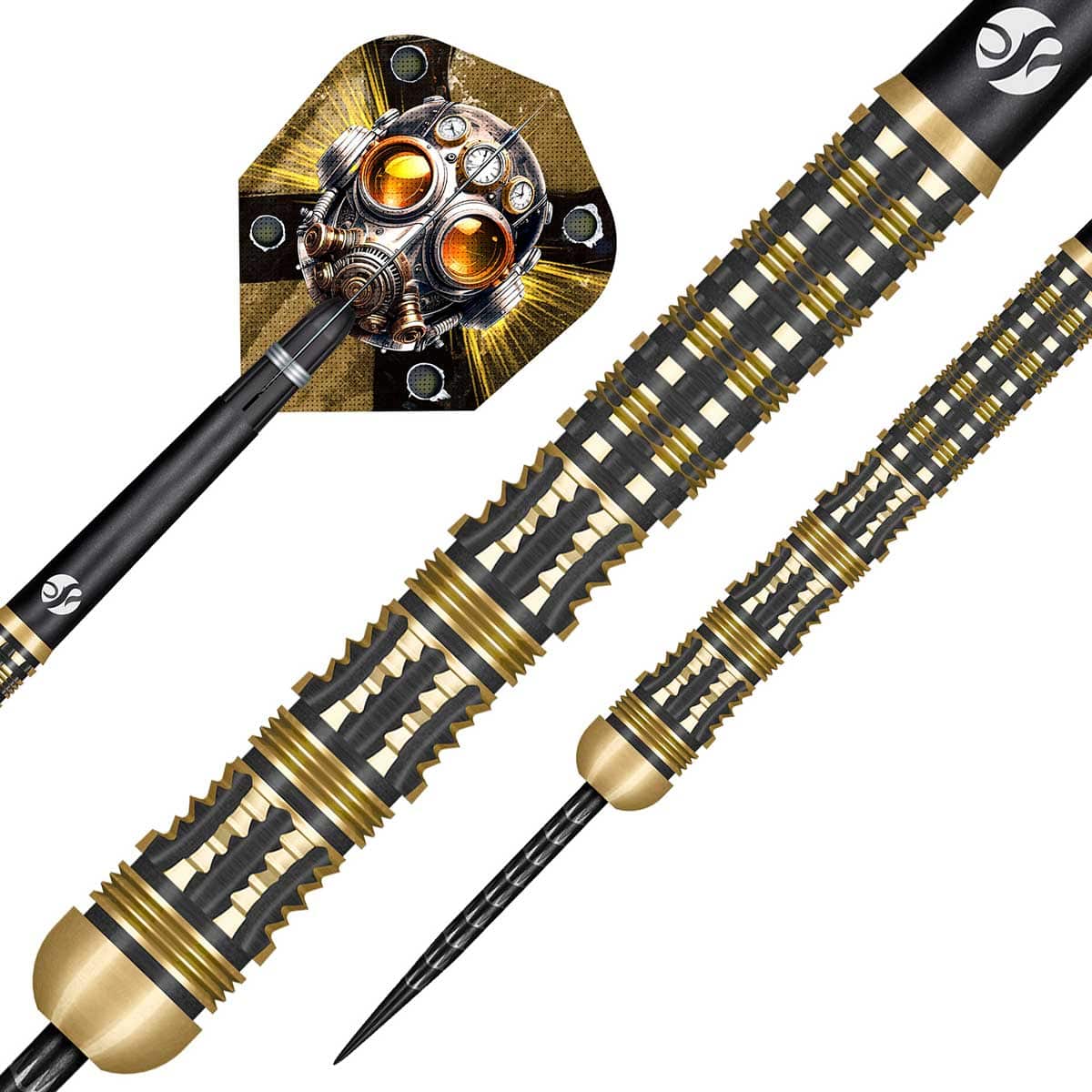 SHOT BADLANDS THE SHERIFF STEEL TIP DART SET - 90% TUNGSTEN BARRELS