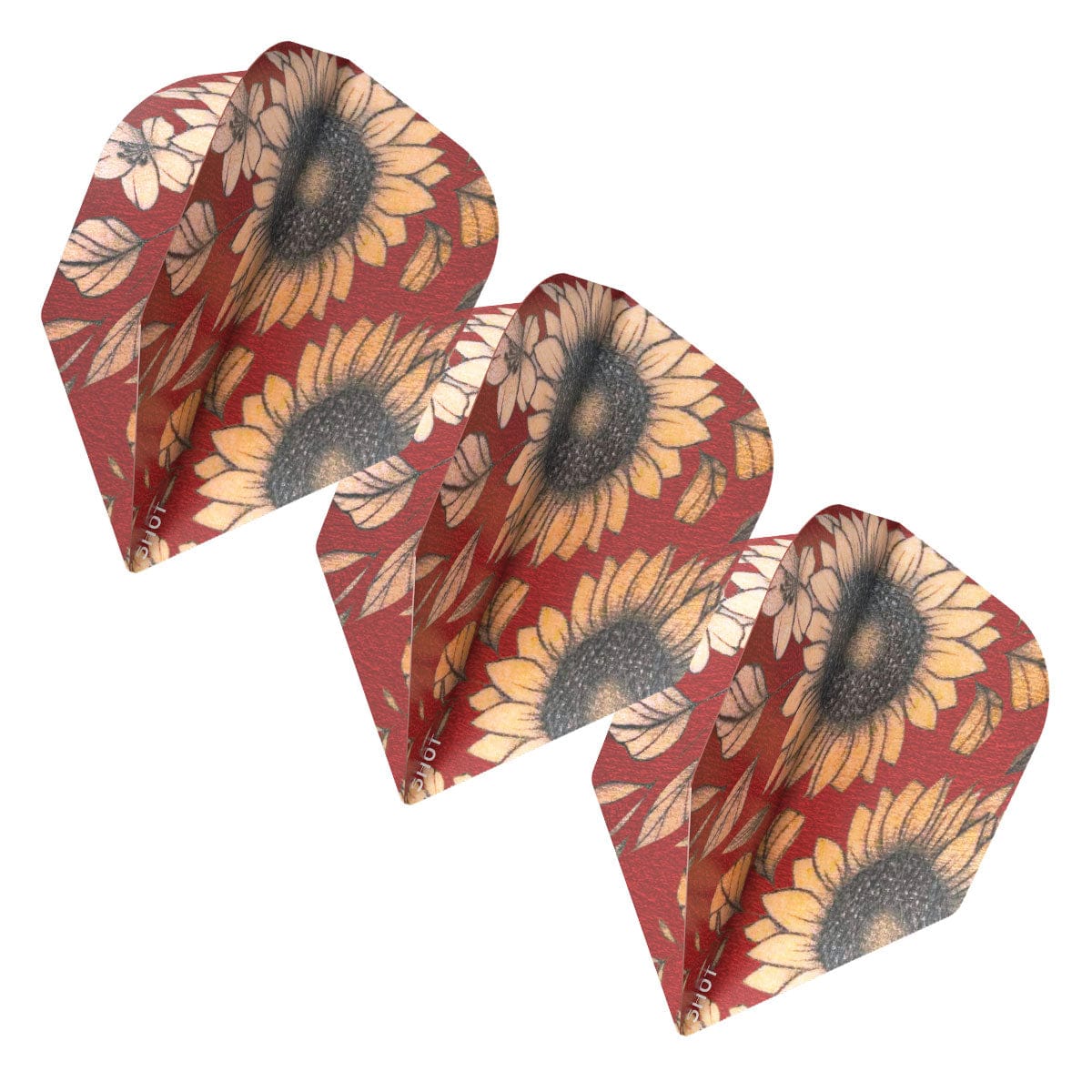 ENSEMBLE DE PLUMES DE DARDS SHOT SUNFLOWER - PETIT STANDART