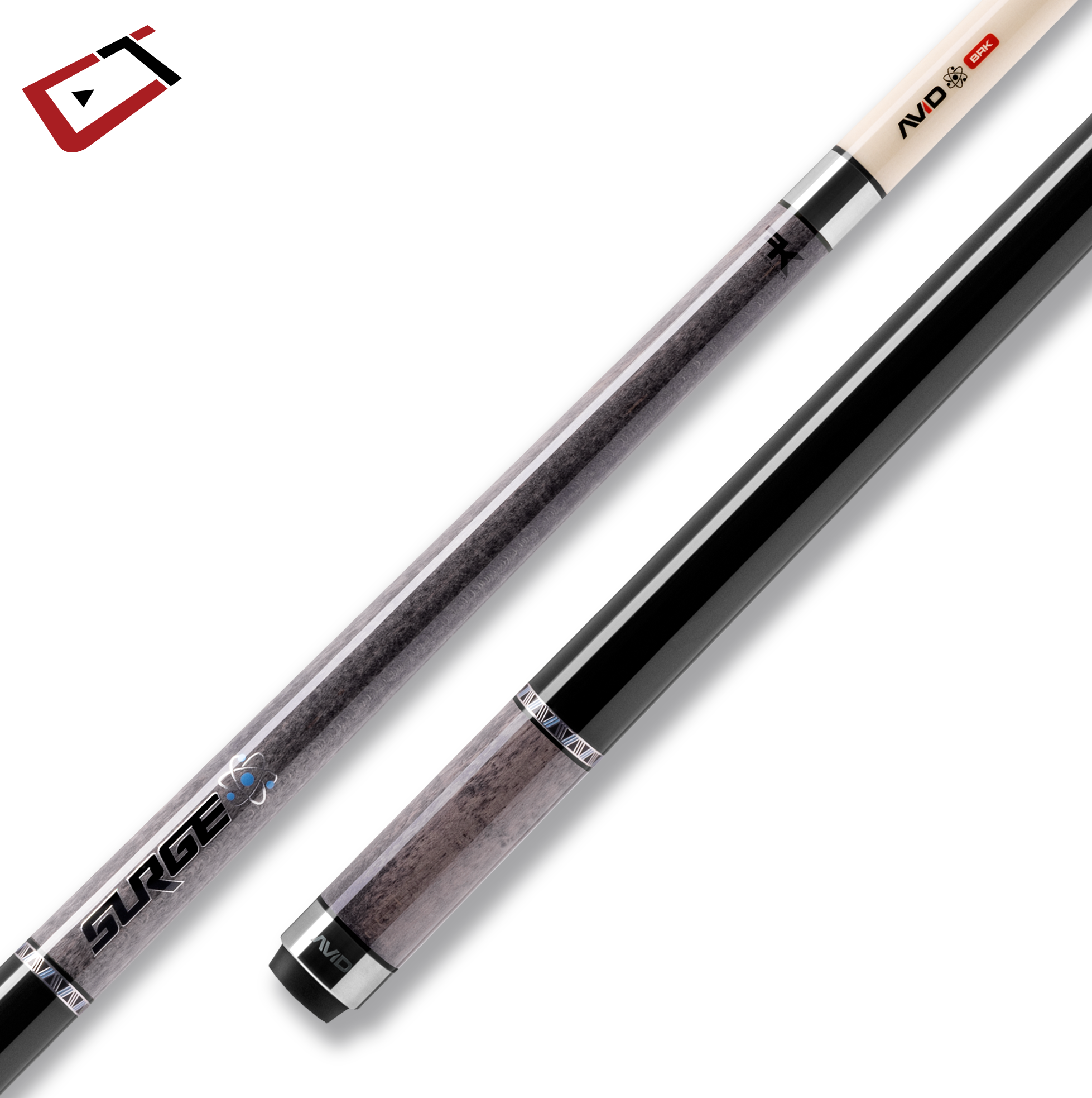 CUETEC AVID SURGE BREAK CUE GREY STAIN 13MM