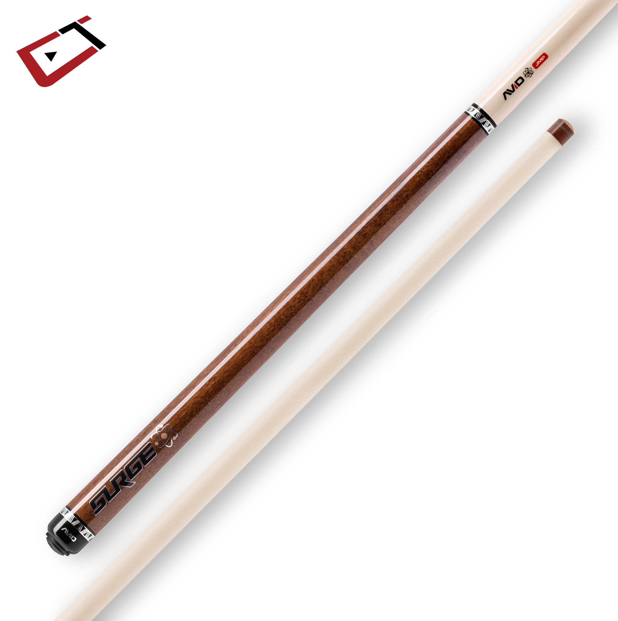 CUETEC AVID SURGE JUMP CUE BROWN STAIN