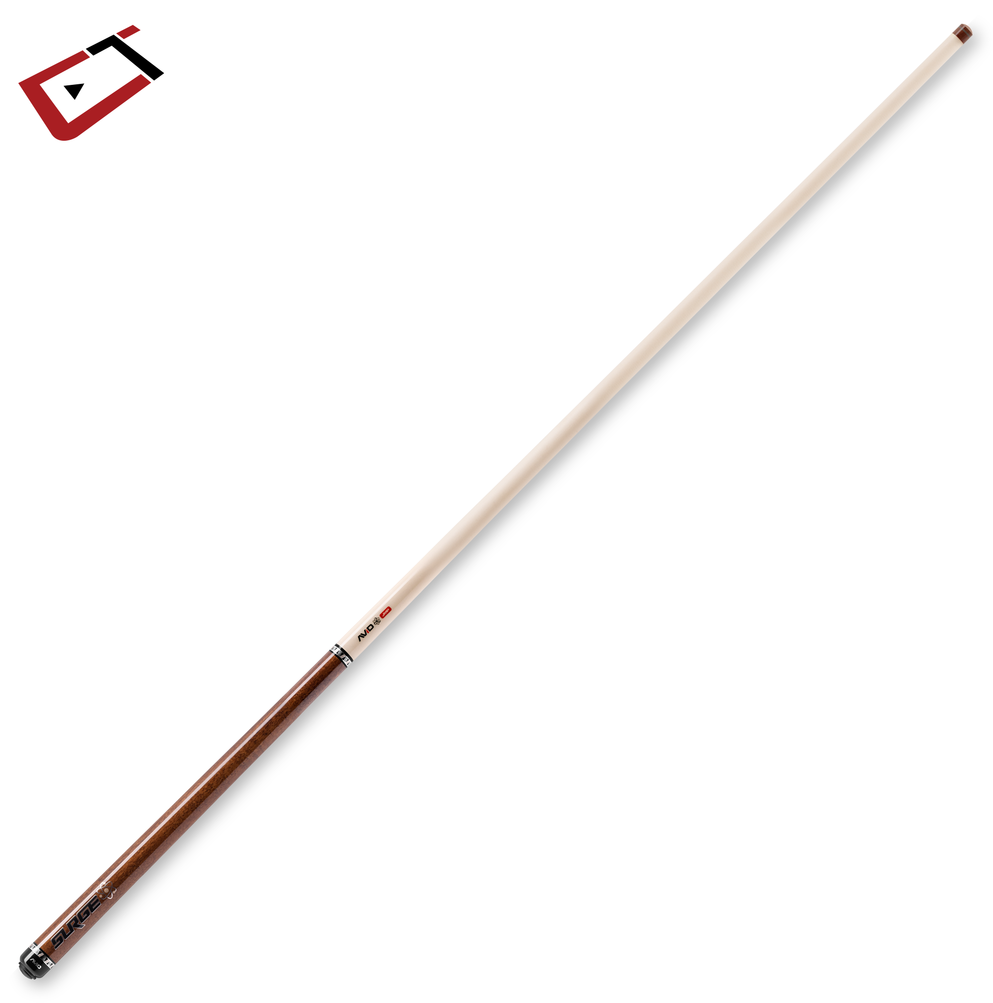 CUETEC AVID SURGE JUMP CUE BROWN STAIN