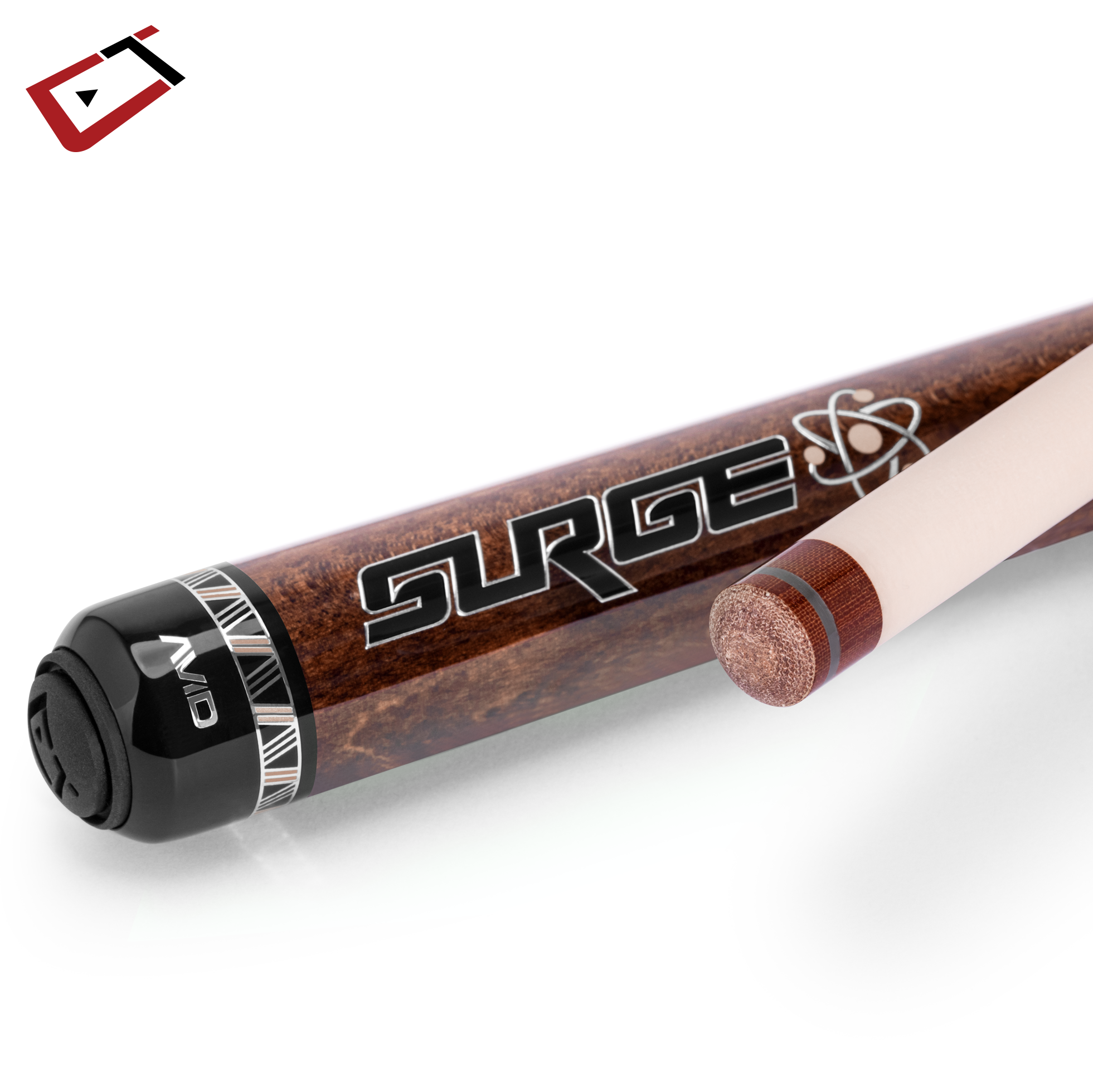 CUETEC AVID SURGE JUMP CUE BROWN STAIN