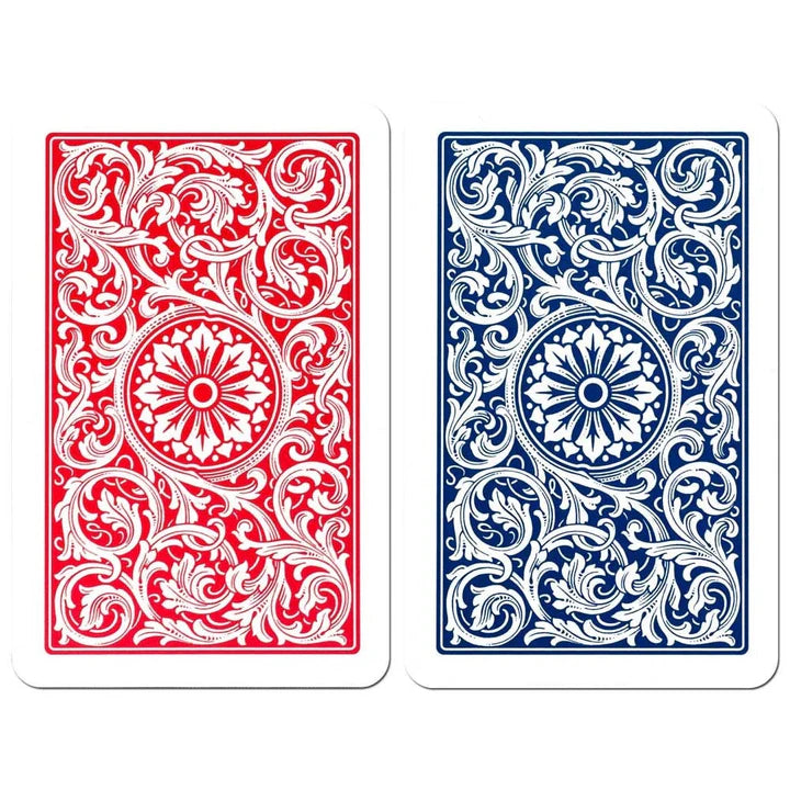 COPAG JEU DE CARTES BRIDGE EN PLASTIQUE MODÈLE 1546 JUMBO ROUGE ET BLEU