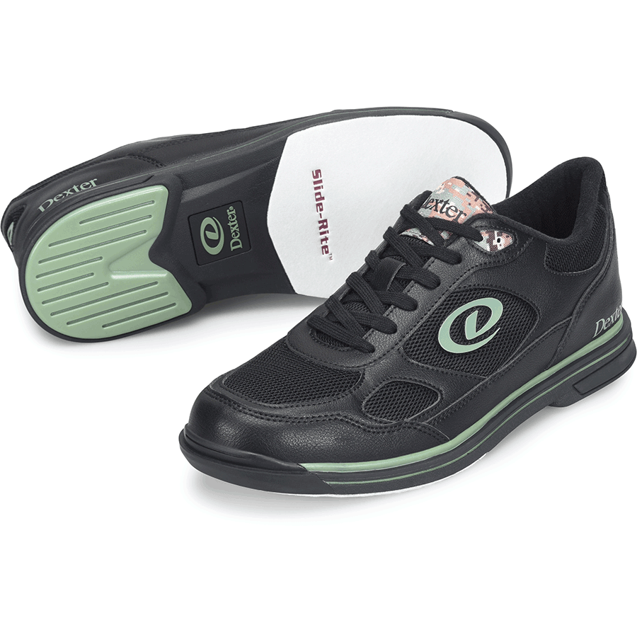 SOULIERS DE BOWLING HOMME RANDY DEXTER- NOIR CAMO/VERT