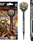 SHOT GNARLY SHREDDA SOFT TIP DART SET - 90% TUNGSTEN DART BARRELS