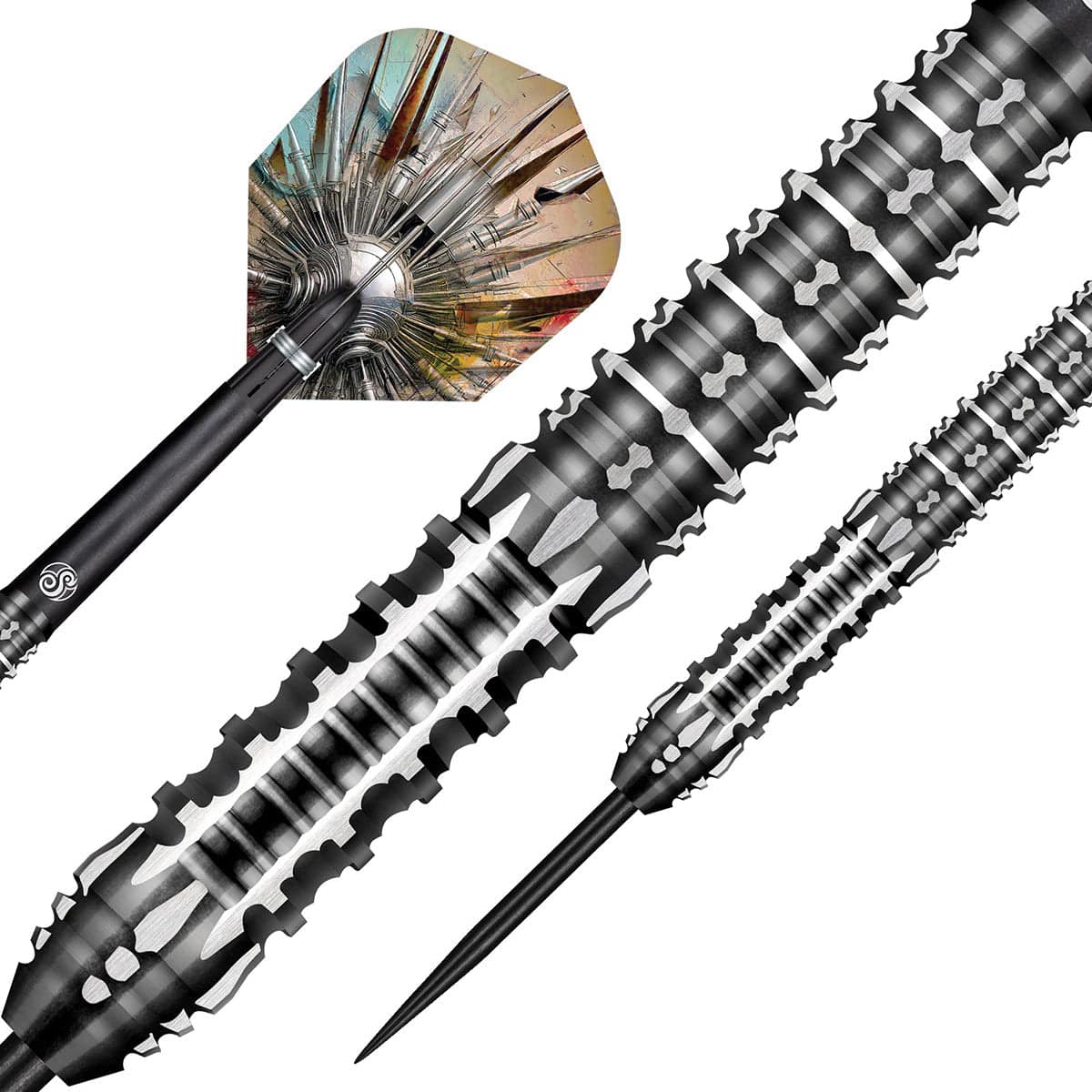 SHOT GNARLY SHREDDA STEEL TIP DART SET - 90% TUNGSTEN DART BARRELS