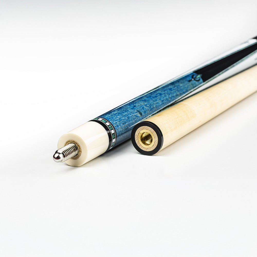 PEARSON POOL CUE ENCORE SERIES CC-ENC-3 BLUE LINEN WRAP 12.4MM