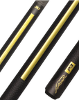 PREDATOR POOL CUE P3 LEATHER LUXE WRAP BLACK AND GOLD - LIMITED EDITION