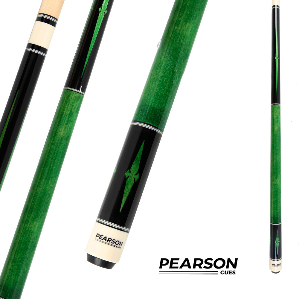 PEARSON POOL CUE PLAYERS SERIES PP-GREEN - CARBON SHAFT NO WRAP 12.5MM