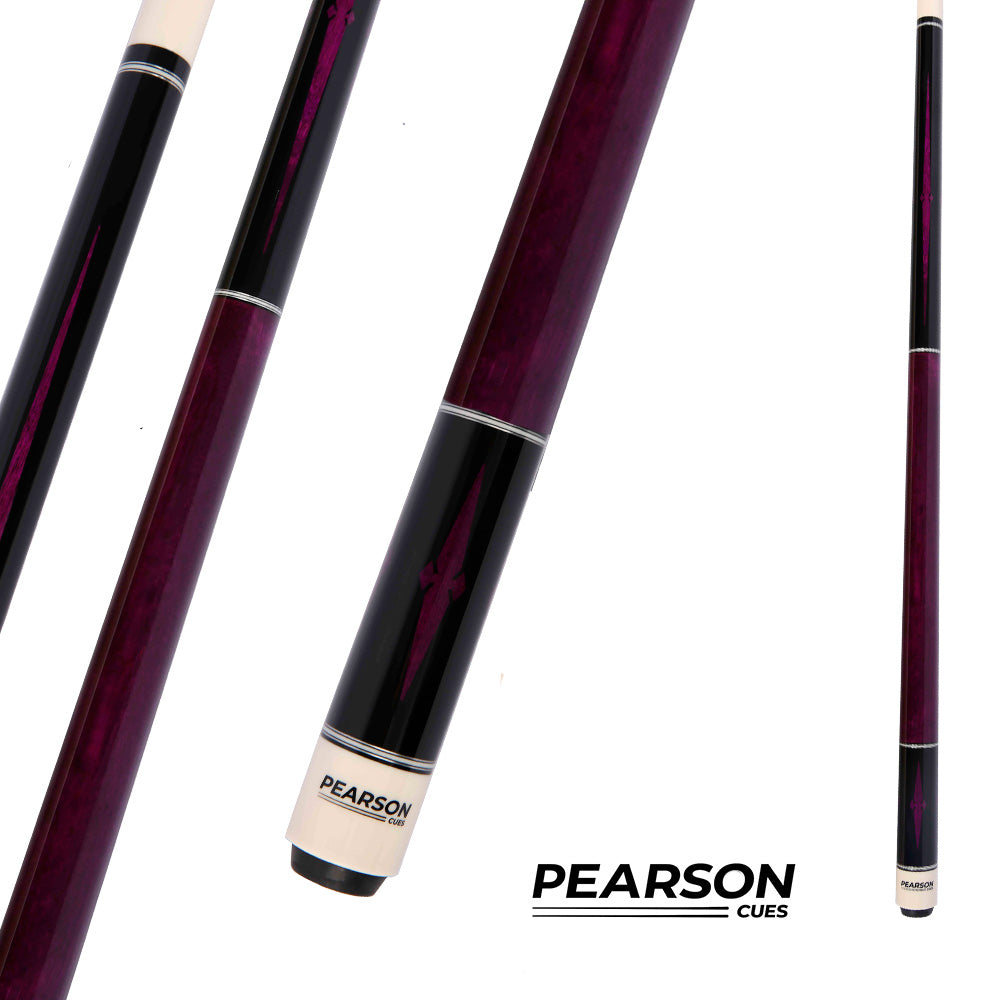 PEARSON POOL CUE PLAYERS SERIES PP-PURPLE - CARBON SHAFT NO WRAP 12.5MM