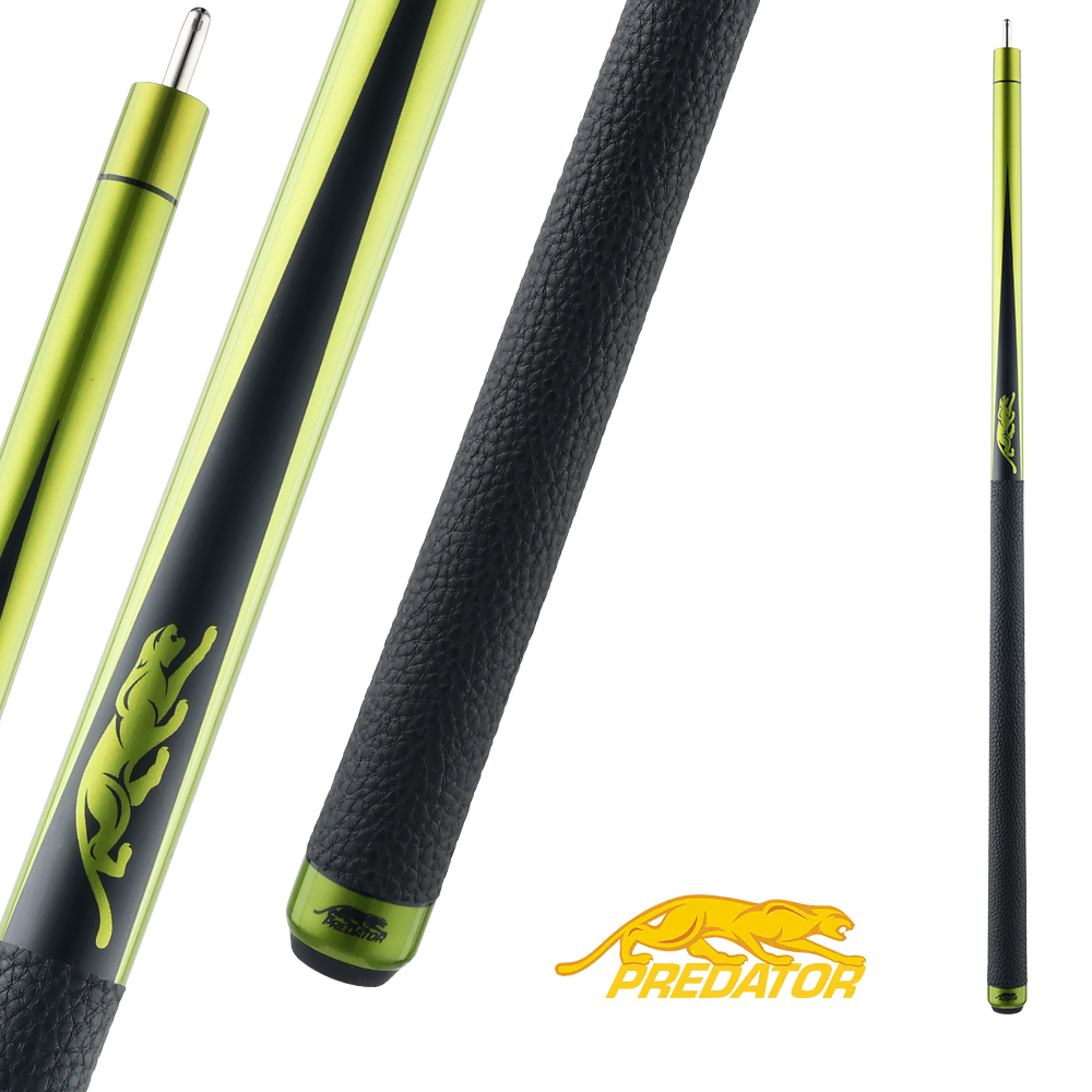 PREDATOR BUTT SP2 BLACK/LIME GREEN 2  UNI-LOC LEATHER LUXE WRAP (SHAFT NOT INCLUDED) - LIMITED EDITION