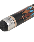 PREDATOR BUTT VIRTUOSO UNI-LOC LEATHER LUX WRAP MAPLE/TURQUOISE (SHAFT NOT INCLUDED) - LIMTED EDITION