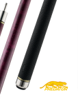 MANCHE PREDATOR 10K ÉRABLE FRISÉ TEINTÉ VIOLET FONCÉ UNI-LOC GRIP EN CUIR DE LUXE (FLÈCHE NON-INCLUSE) - ÉDITION LIMITÉE