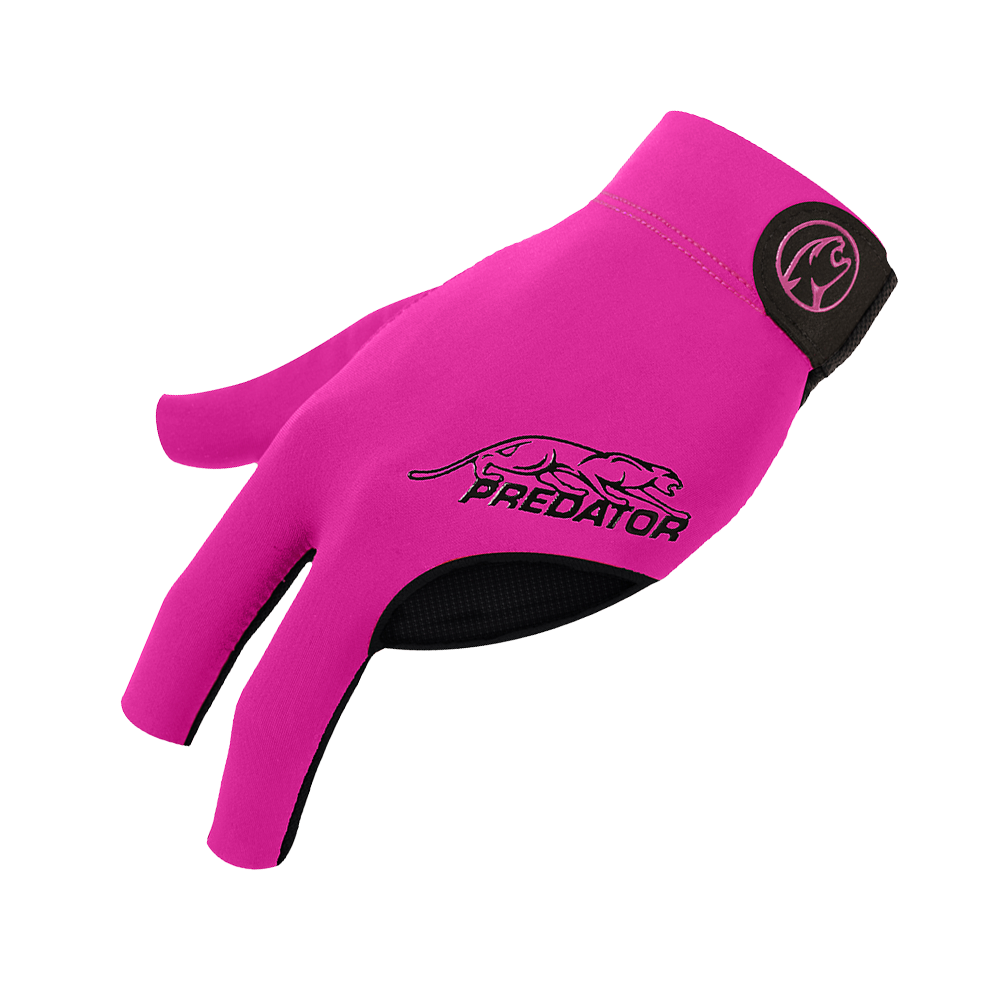 GANT DE BILLARD PREDATOR SECOND SKIN PREMIUM SANS CONCEPTION FERMÉE ROSE/NOIR - MAIN GAUCHE SEULEMENT