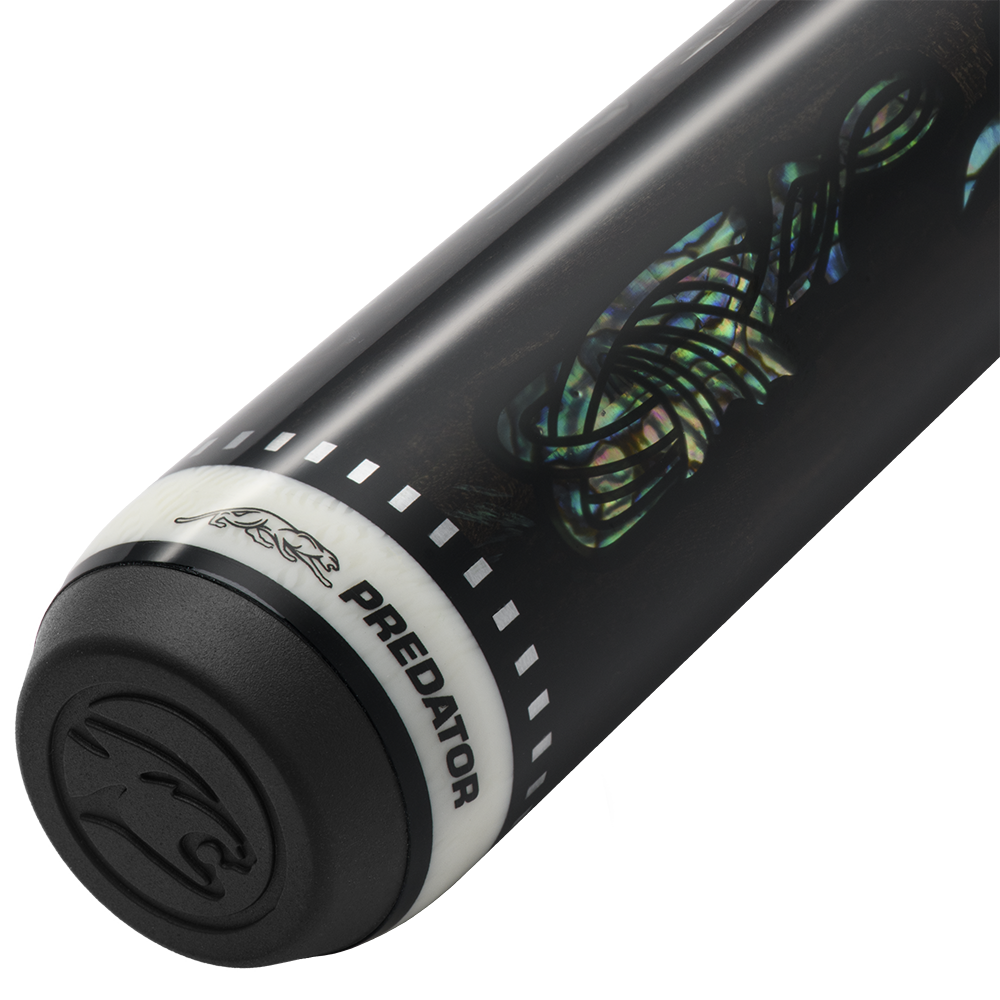 PREDATOR BUTT LE GORDIAN KNOT BLACK EBONY/RAINBOW PATTERNS UNI-LOC RADIAL NO WRAP (SHAFT NON INCLUDED) - LIMITED EDITION