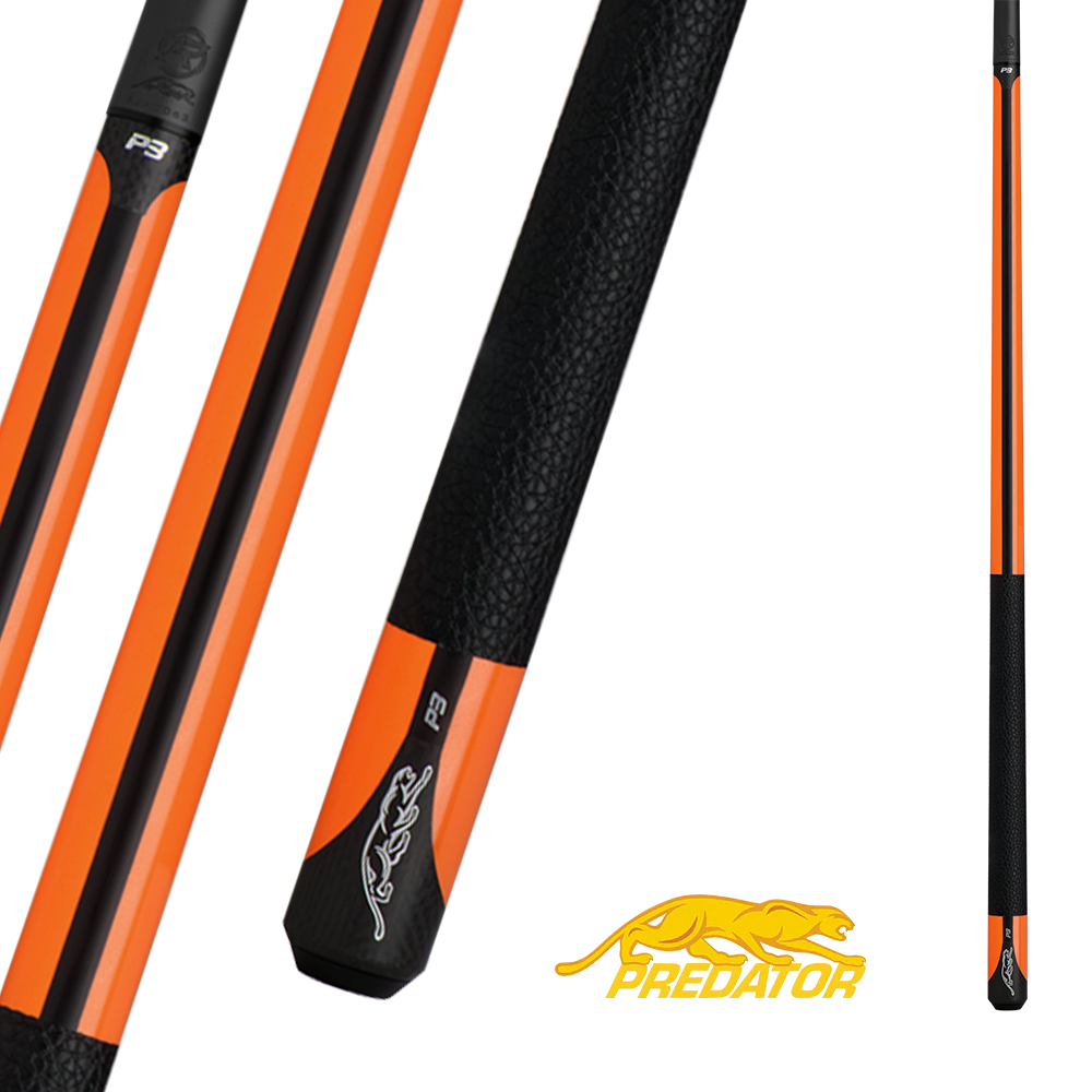 PREDATOR BUTT P3 FLARE ORANGE UNI-LOC QUICK RELEASE LEATHER LUXE WRAP (SHAFT NON INCLUDED) - LIMITED EDITION
