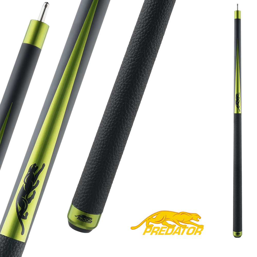 PREDATOR BUTT SP2 BLACK/LIME GREEN 1  UNI-LOC LEATHER LUXE WRAP (SHAFT NOT INCLUDED) - LIMITED EDITION