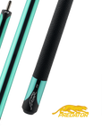 PREDATOR P3 POOL CUE BUTT - TEAL WITH BLACK STRIPES - LEATHER LUXE WRAP LIMITED EDITION