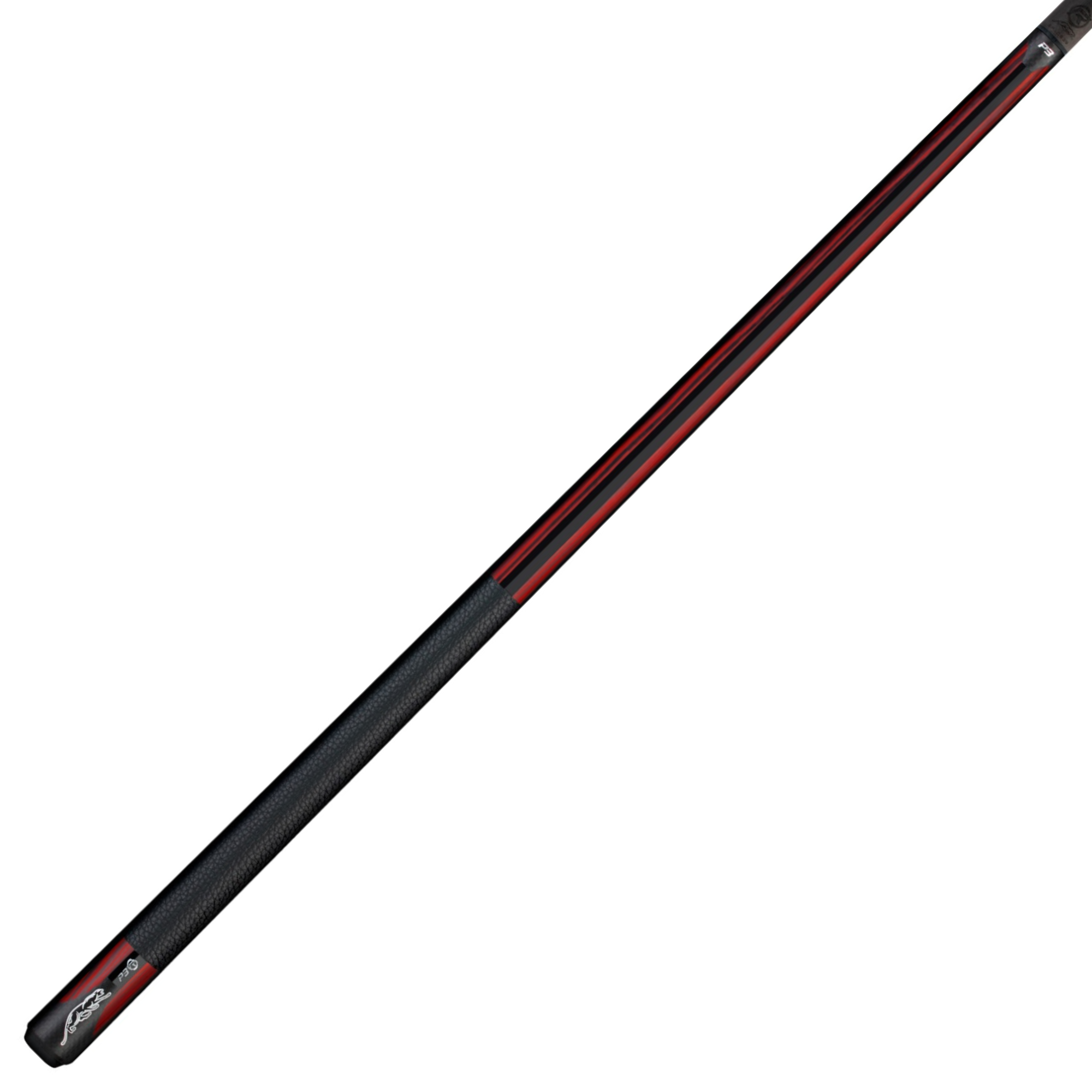 PREDATOR P3 REVO RED TIGER POOL CUE WITH LUXE LEATHER WRAP (SHAFT NOT INCLUDED)
