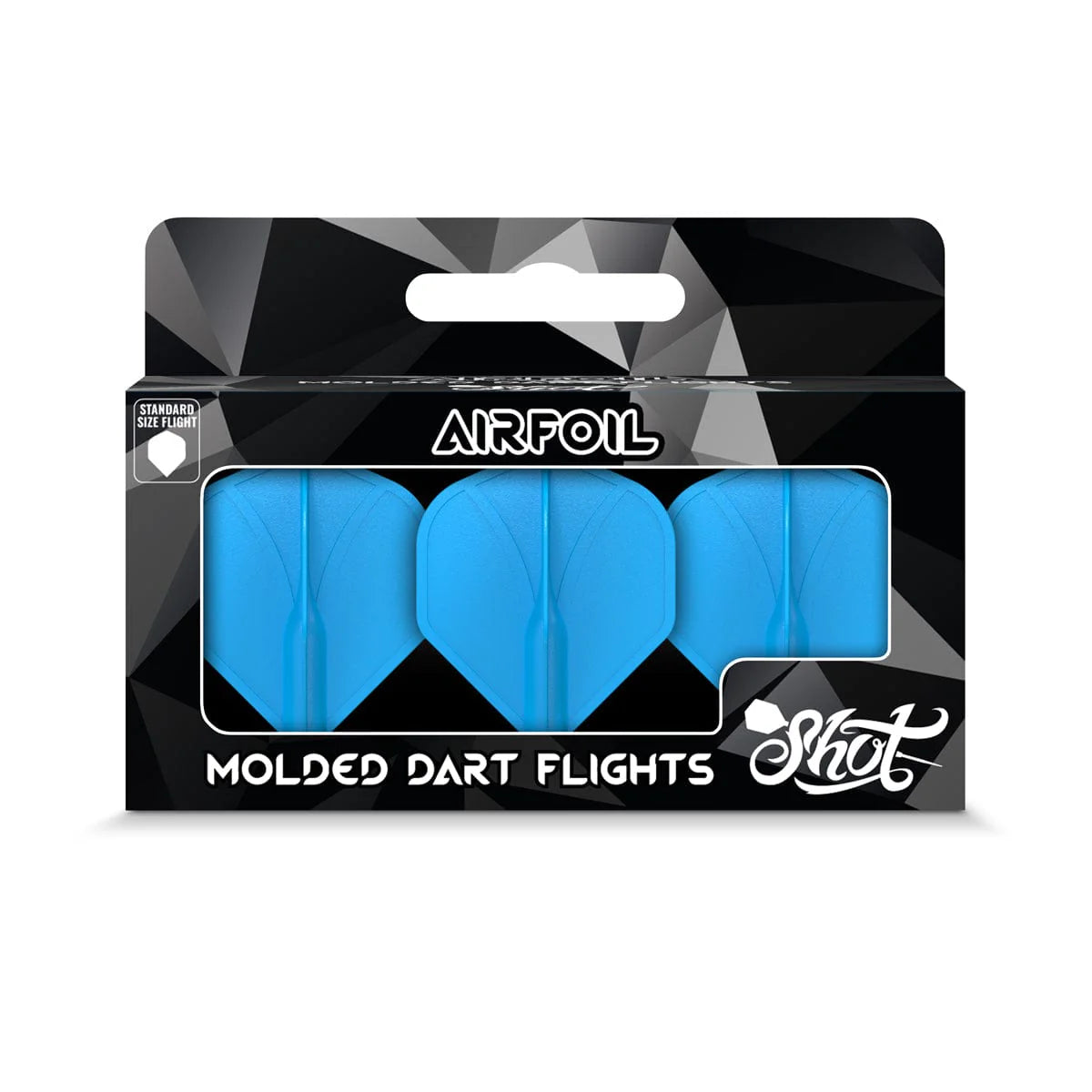 ENSEMBLE DE 3 PLUMES DE DARDS SHOT MOULÉES AIRFOIL STANDARD
