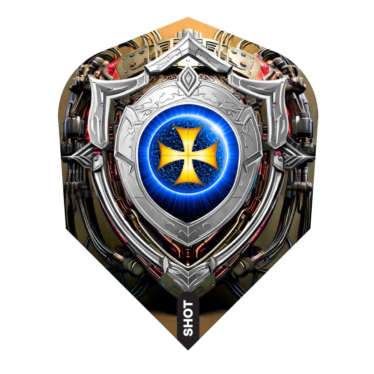 ENSEMBLE DE 3 PLUMES DE DARDS SHOT FUTURE KNIGHT DARKSTAR - PETIT STANDARD