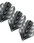 ENSEMBLE DE 3 PLUMES DE DARD SHOT TRIBAL NOIRE STANDARD