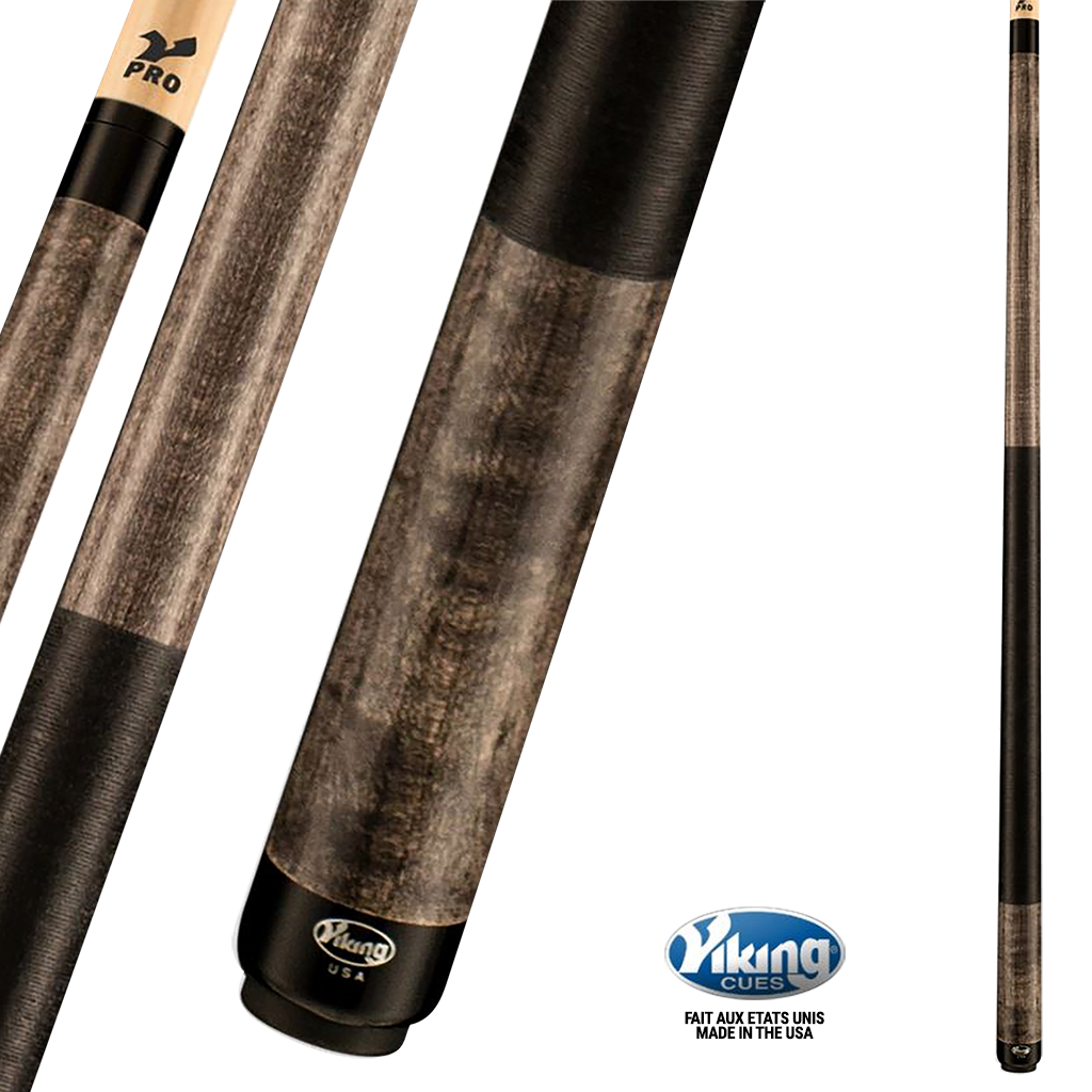 VIKING B2213 POOL CUE 12.5MM WITH WRAP - SMOKE