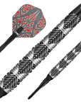 SHOT WARRIOR AWE SOFT TIP DART SET - 90% TUNGSTEN BARRELS
