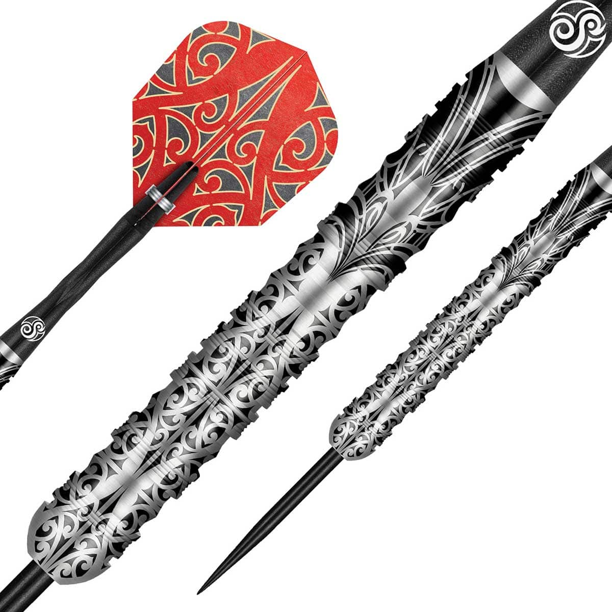 SHOT WARRIOR TAIAHA STEEL TIP DART SET - 90%TUNGSTEN BARRELS