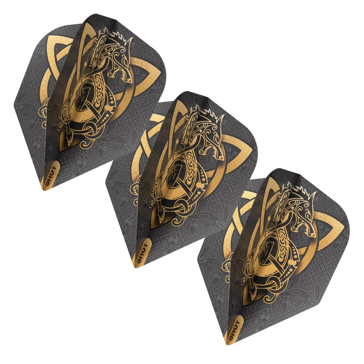 ENSEMBLE DE PLUMES DE DARD SHOT VIKING WOLF - PETIT STANDARD