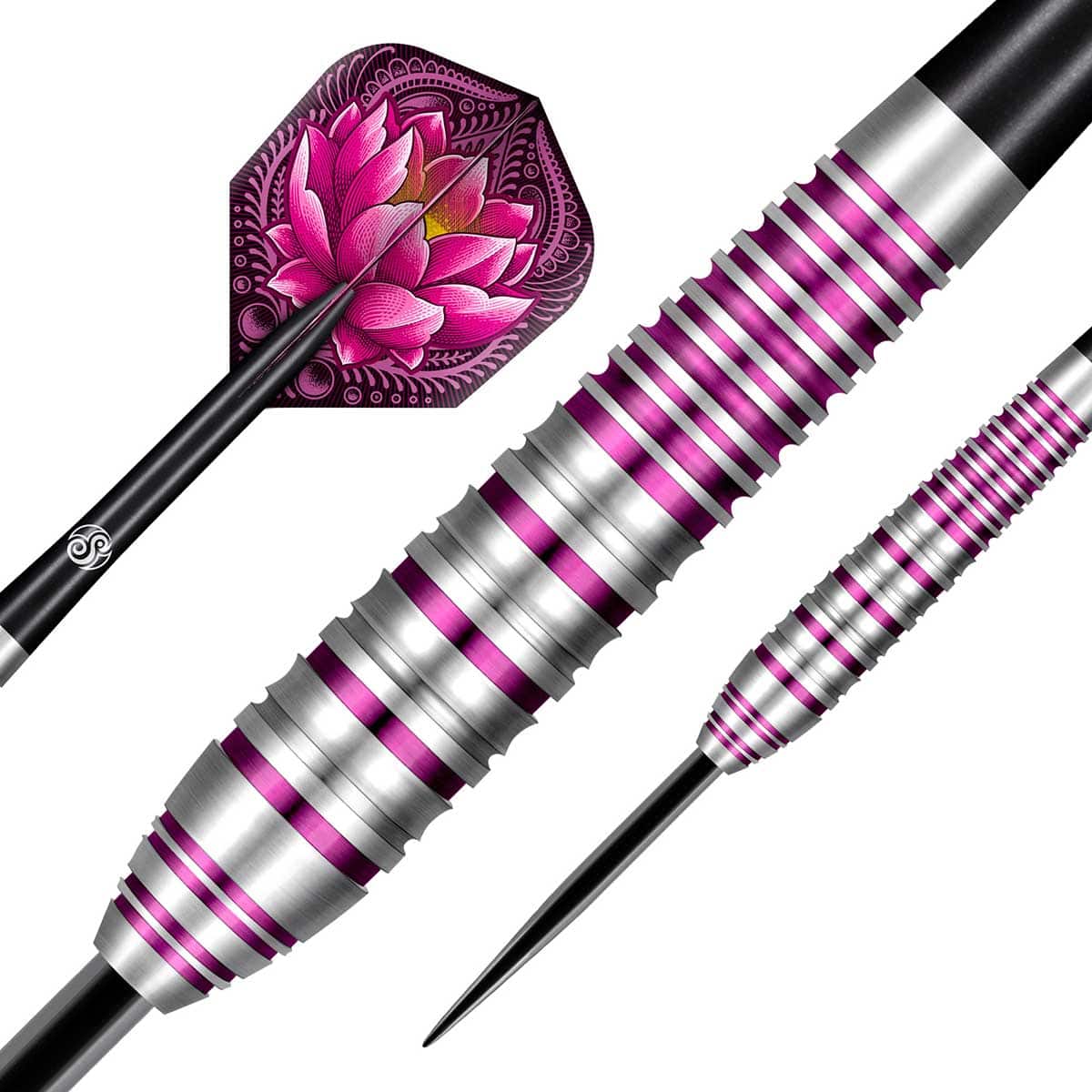 SHOT ZEN JUJI STEEL TIP DART SET - 80% TUNGSTEN BARRELS