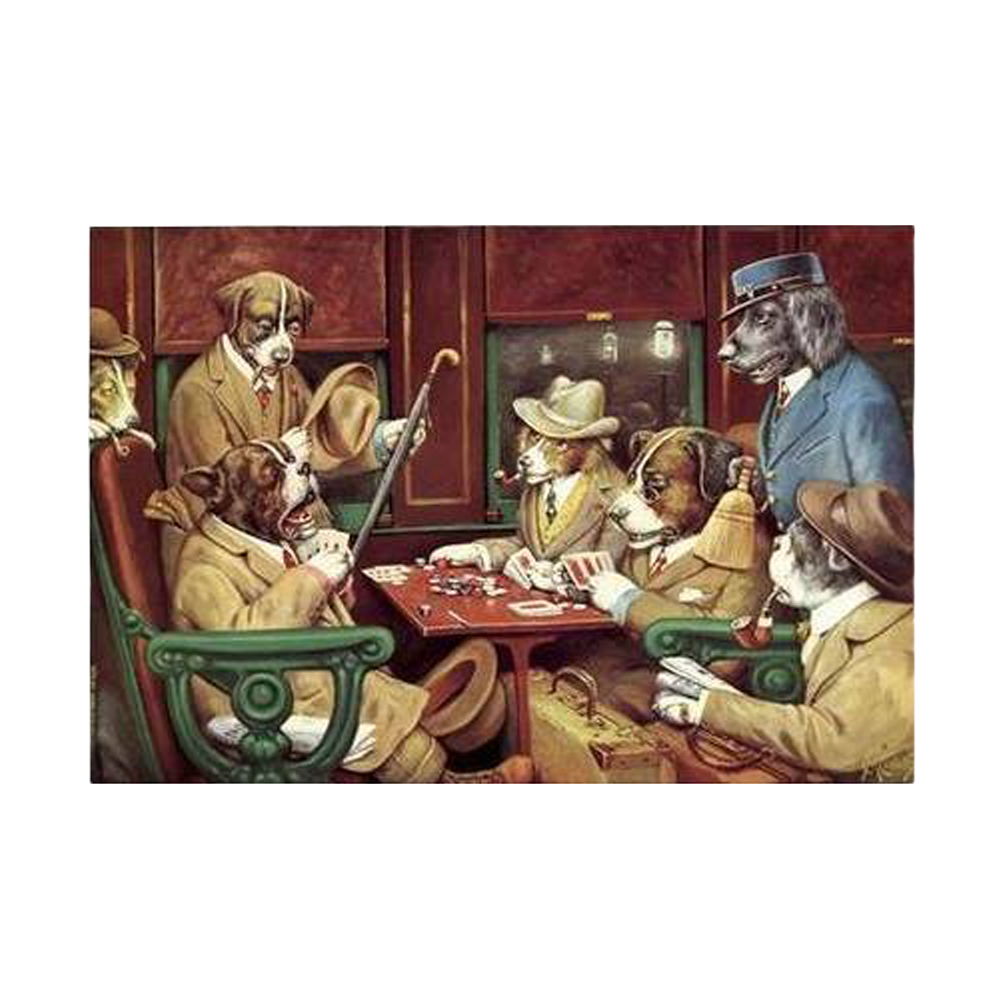 "HIS STATION AND FOUR ACES" POSTER BY CASSIUS MARCELLUS COOLIDGE  - LIMITED EDITION