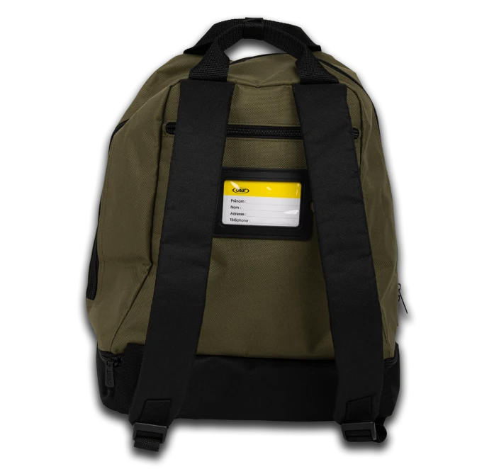 BOCCE BACKPACK OBUT UP TO 6 BALLS BLACK AND KAKI