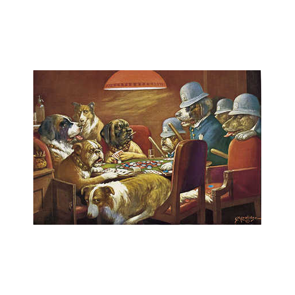 "PINCHED WITH FOUR ACES" POSTER BY CASSIUS MARCELLUS COOLIDGE  - LIMITED EDITION