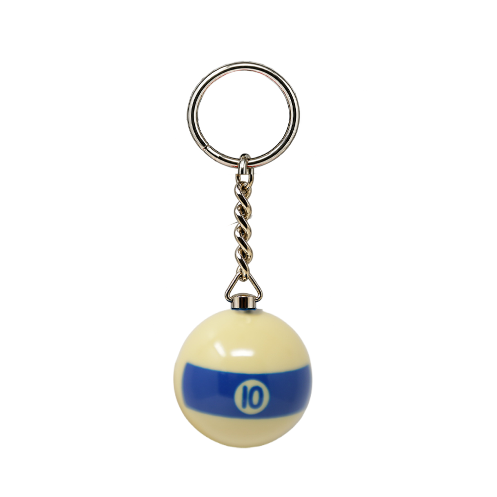 PORTE-CLÉS BOULE DE BILLARD 1 3/8 PO ARAMITH - NUMÉROTÉ