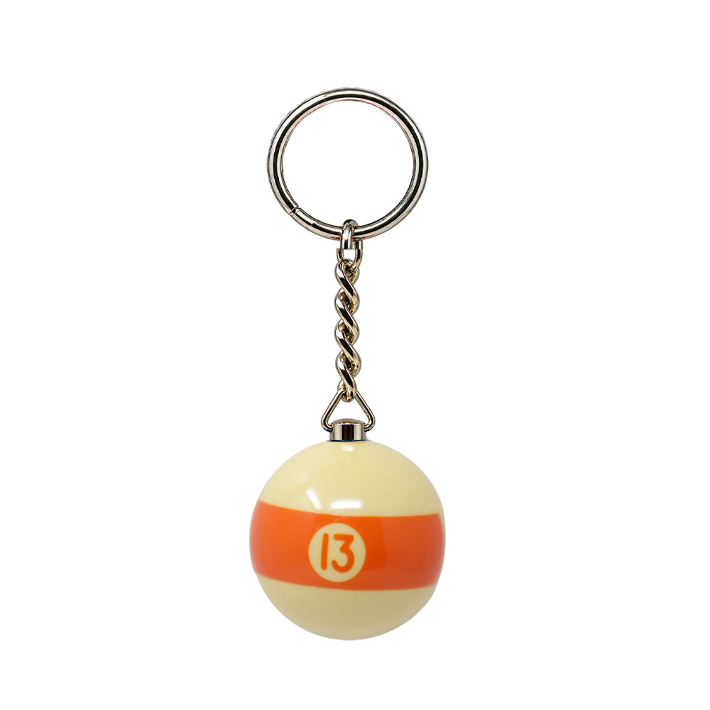 PORTE-CLÉS BOULE DE BILLARD 1 3/8 PO ARAMITH - NUMÉROTÉ