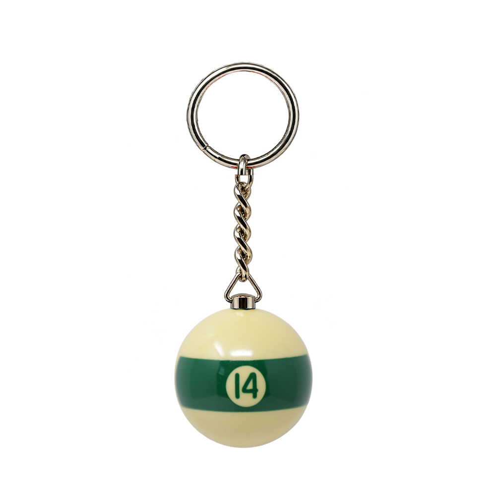 PORTE-CLÉS BOULE DE BILLARD 1 3/8 PO ARAMITH - NUMÉROTÉ