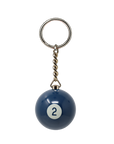 PORTE-CLÉS BOULE DE BILLARD 1 3/8 PO ARAMITH - NUMÉROTÉ