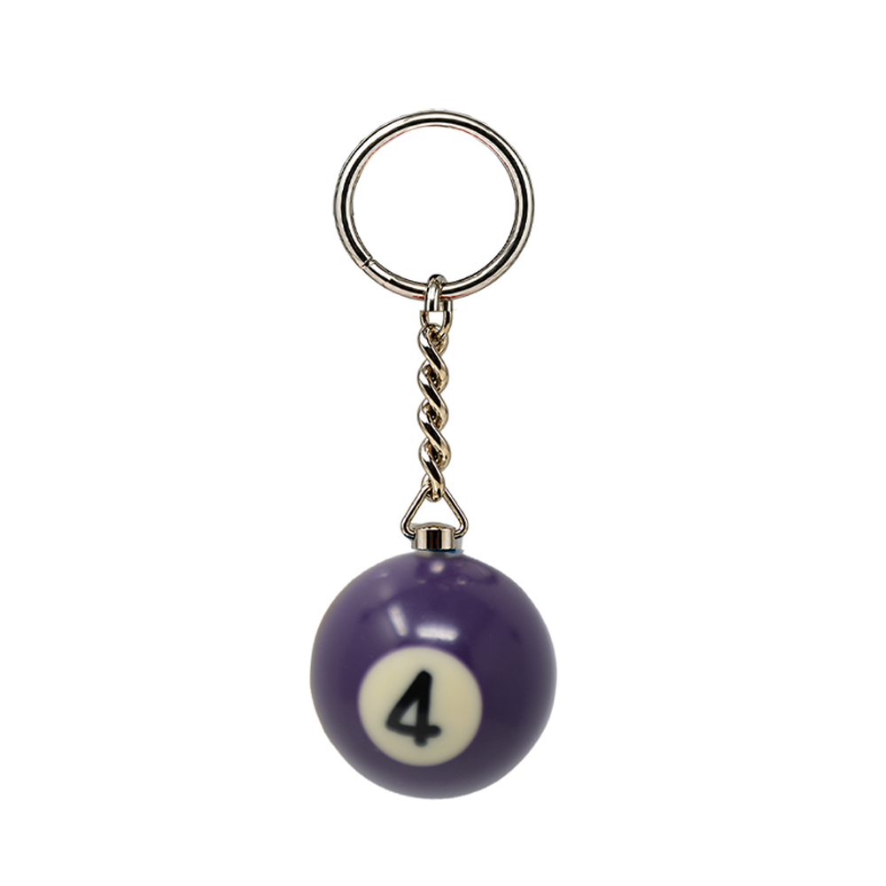 PORTE-CLÉS BOULE DE BILLARD 1 3/8 PO ARAMITH - NUMÉROTÉ