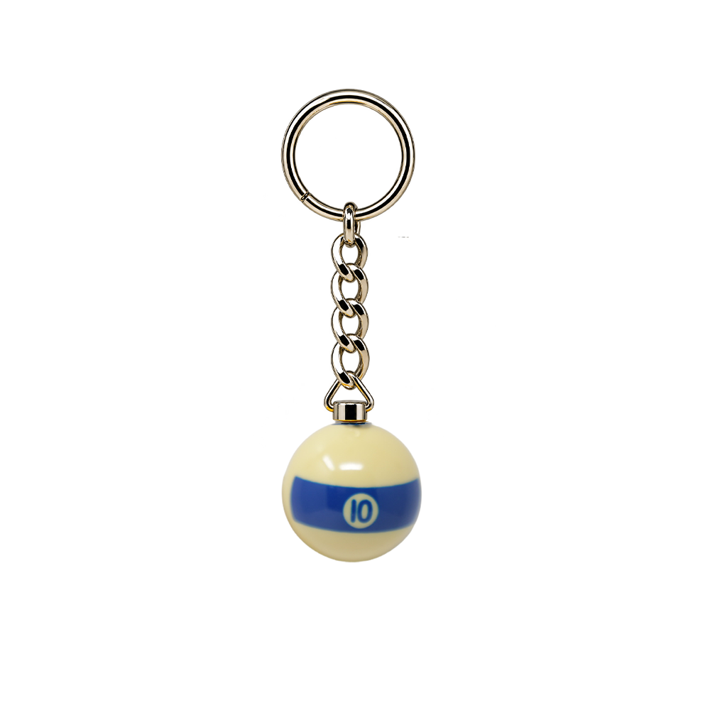 PORTE-CLÉS BOULE DE BILLARD 1 PO NUMÉROTÉE