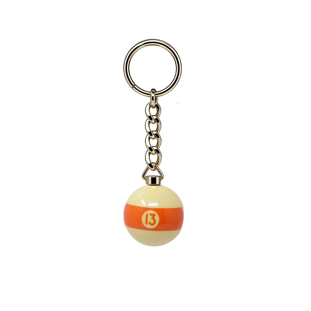 PORTE-CLÉS BOULE DE BILLARD 1 PO NUMÉROTÉE