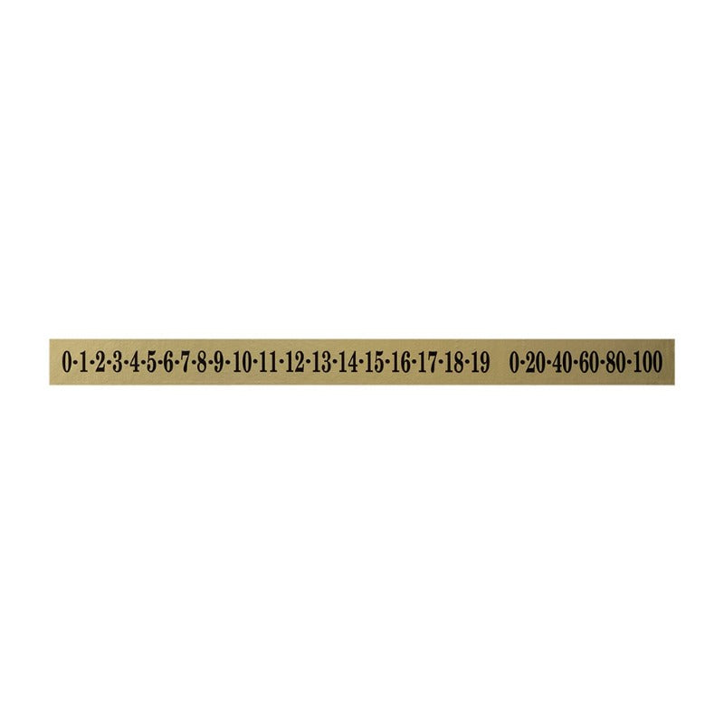 DECAL GOLD/BLACK 18&quot; 0-19/20-100